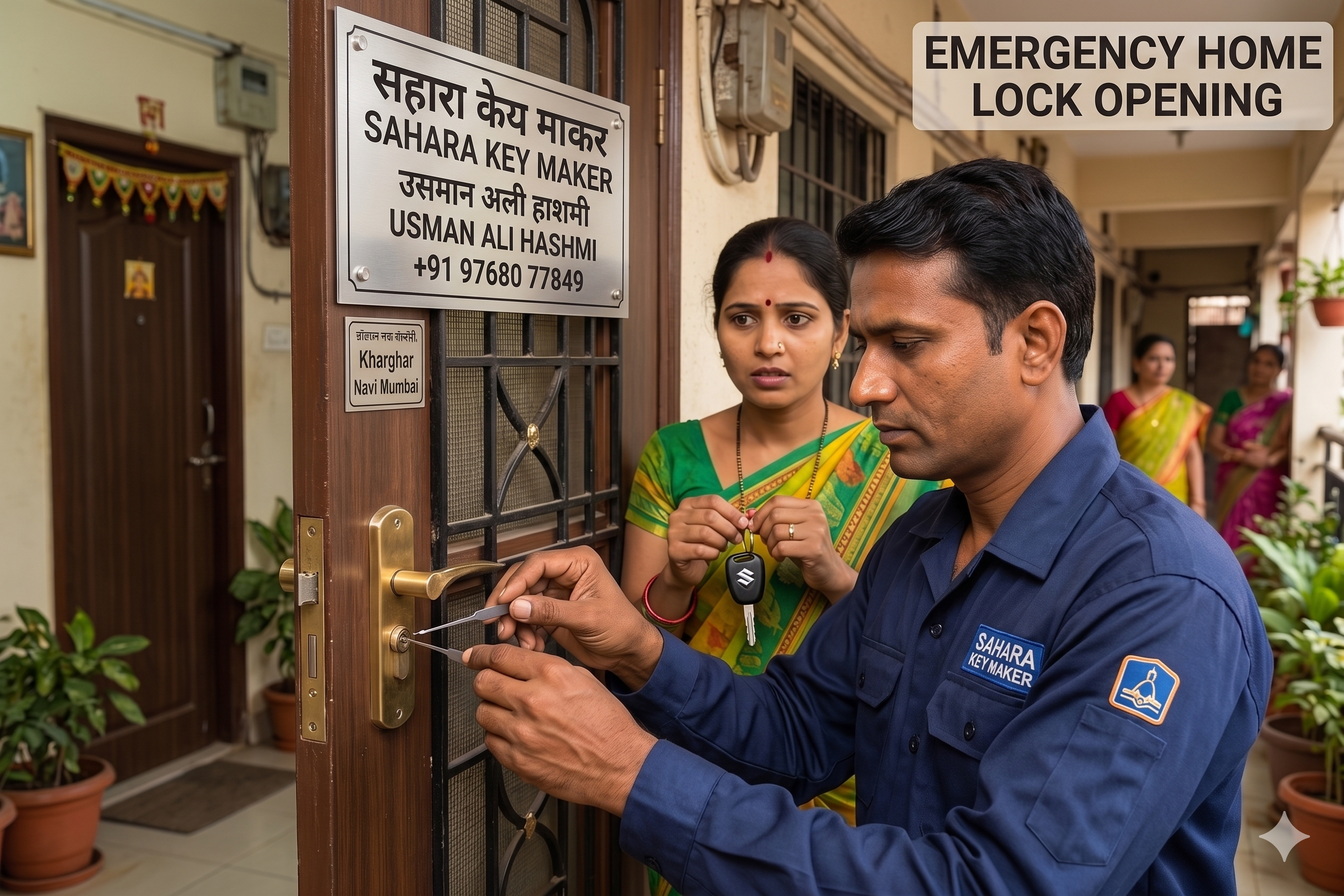 Emergency home lock opening Kharghar